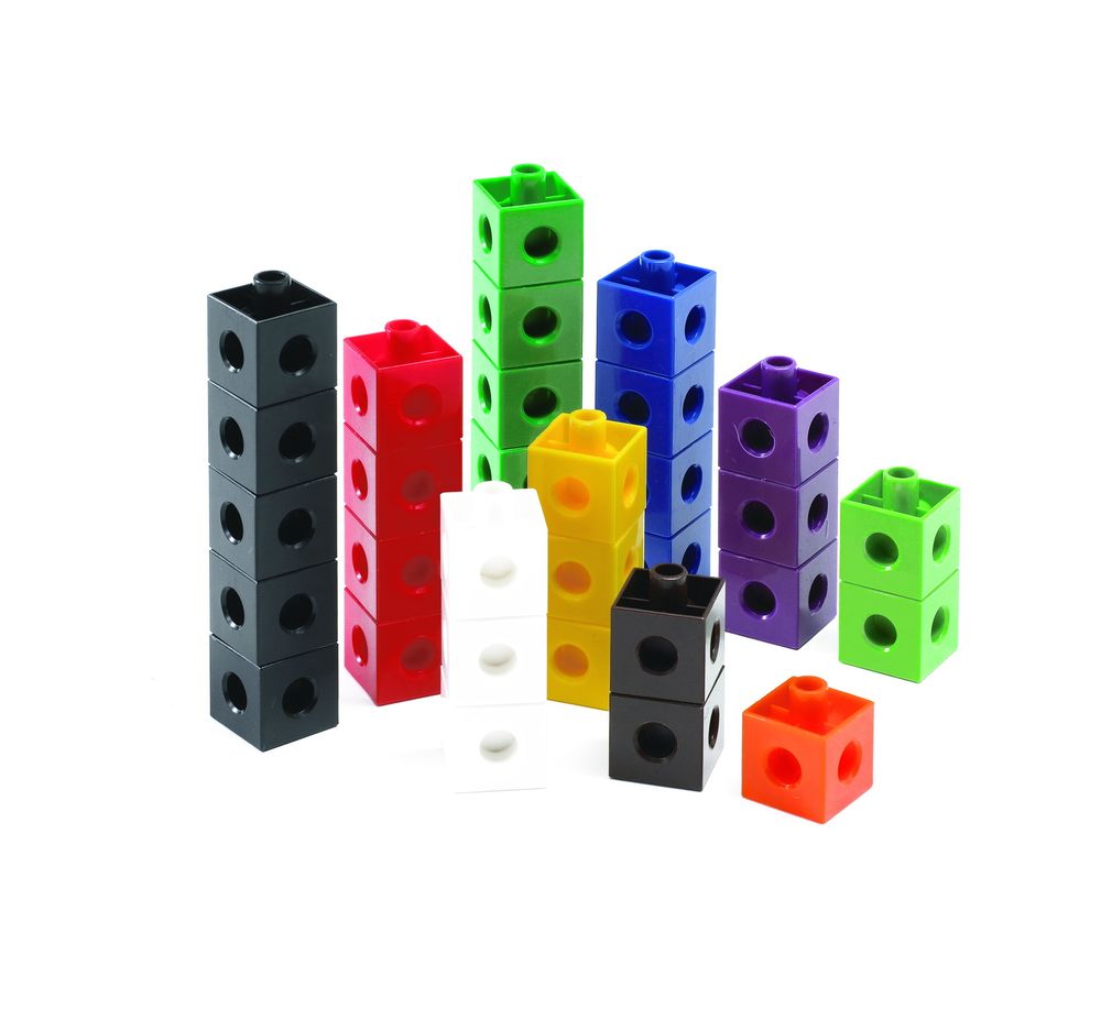 Кубики соединяющиеся 2 см. Набор 100 шт.