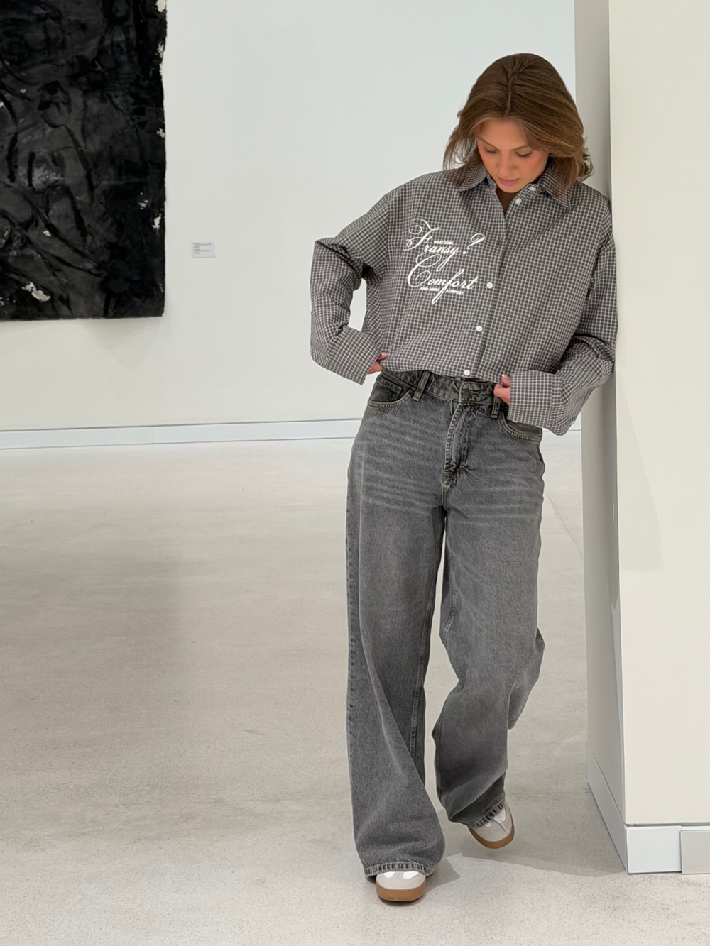 Рубашка 07, серая