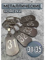 Номерки на ключи металлические 31-35