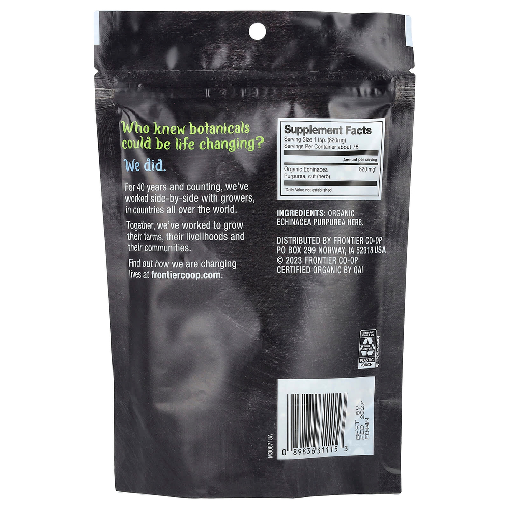 Frontier Co-op, Органическая эхинацея пурпурная, 64 г (2,26 унции)