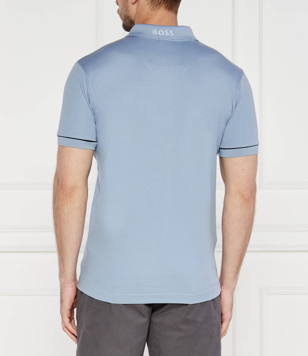 Поло BOSS GREEN - голубой(50519720)