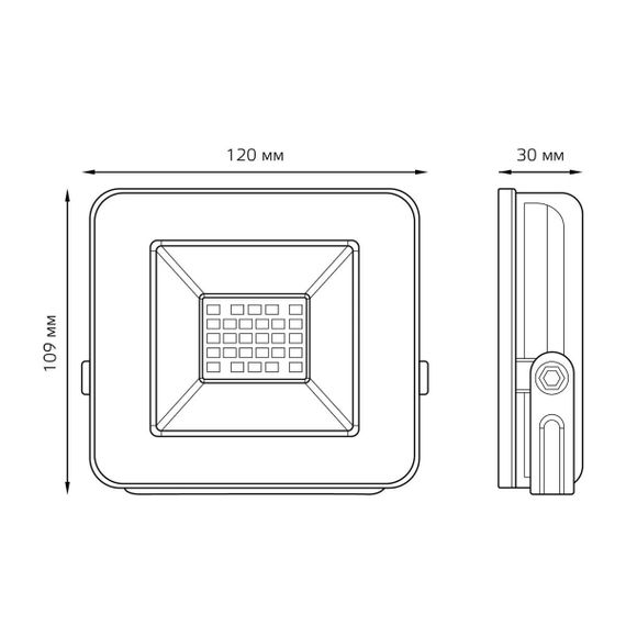 Прожектор светодиодный Gauss 20W 613100320