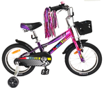 Велосипед 16&quot; BIBITU AMELIE, розовый/фиолетовый хром