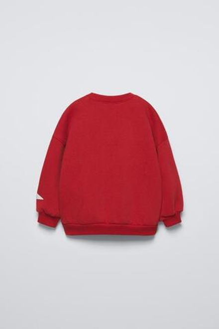 ZARA ТОЛСТОВКА VARSITY, КРАСНОВАТЫЙ