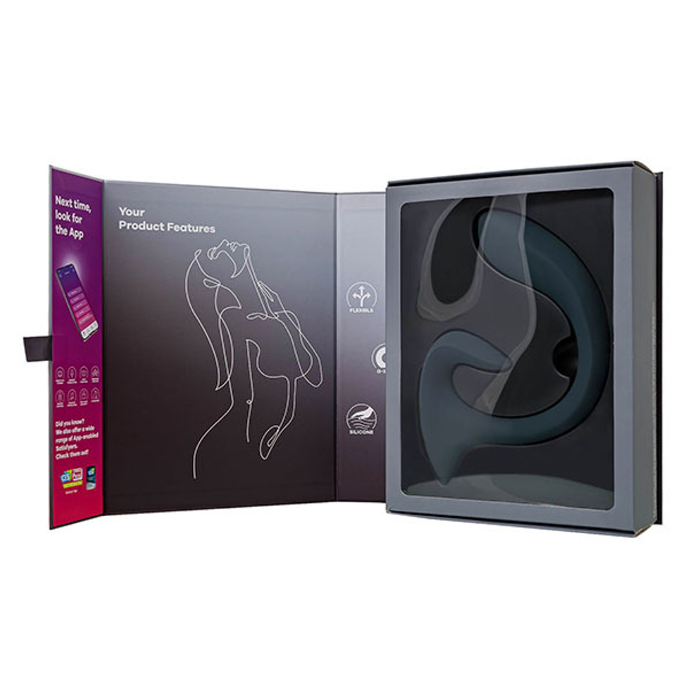 Темно-серый вибратор для G-стимуляции Satisfyer G for Goddess 1