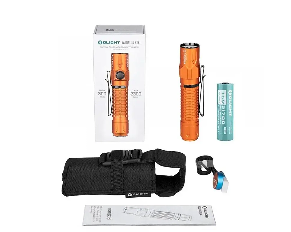 Тактический фонарь Olight Warrior 3S Orange