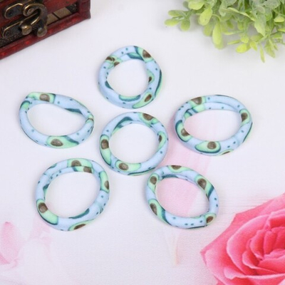 Резинки для волос 6шт «Summer style - Авакадо», d-4см