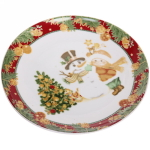 Тарелка керамическая 20см «Мальчик и Снеговик»