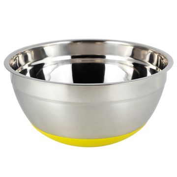 Миска 22х10 см. из нержавеющей стали Kamille КМ-4348 c силиконовым дном