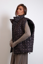 Жилет брендированный шоколадный