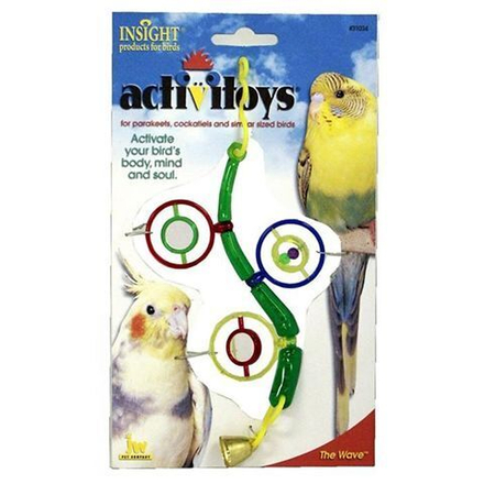 Игрушка J.W. для птиц - Веточка с зеркальцами, бусинками и колокольчиком