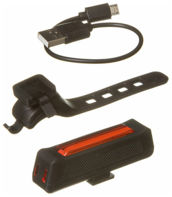 Фонарь STG TL5407 задний USB резин.хомут.аккум.(3.7V 550mAH) черный