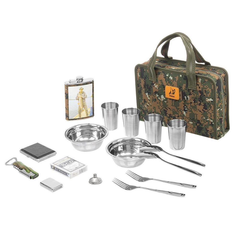 Набор посуды в сумке-чехле микс (HS-DFB-9A) Helios