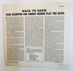 Винтажная виниловая пластинка LP Duke Ellington And Johnny Hodges Back To Back (USA)