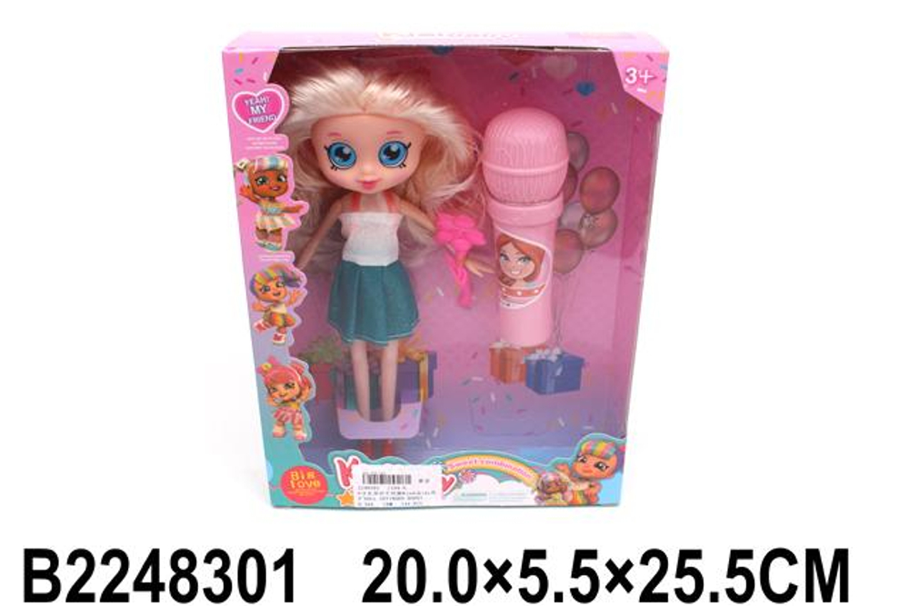 Кукла тип Модница с аксессуарами, коробка 194-6