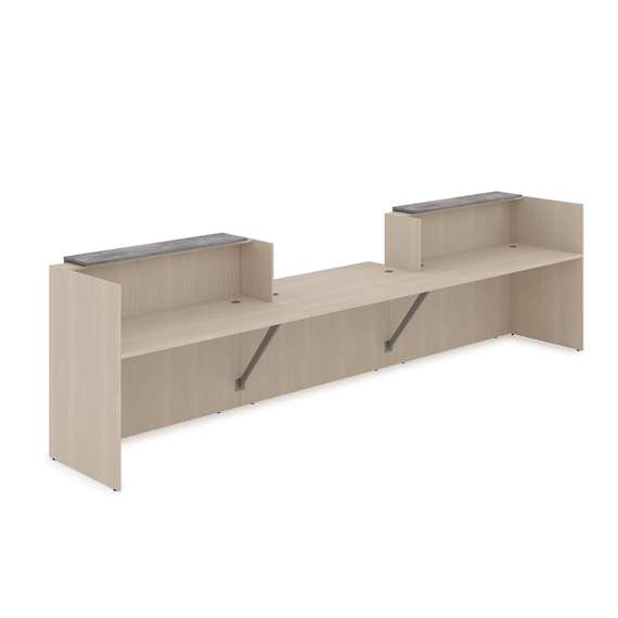 1КРС-ДС.009 Комплект Ресепшн с фартуком ЛДСП (4232*901*1161) (без подсветки)