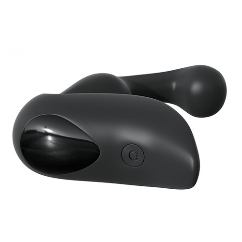 Черный силиконовый вибромассажер простаты 14,2см с пультом ДУ PipeDream Anal Fantasy Elite Collection Remote Control P-Spot Pro 4771-23