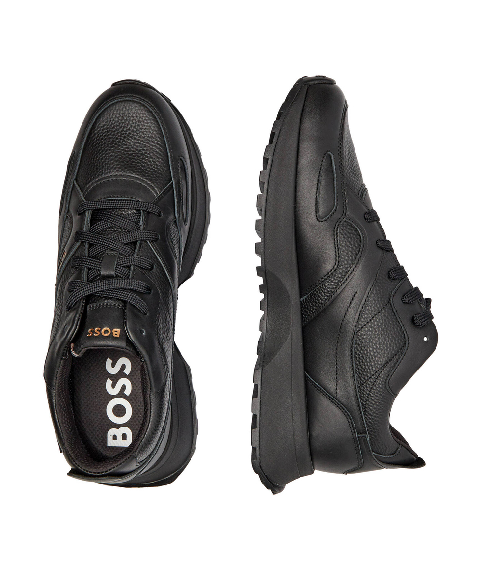 Кожаные кроссовки BOSS BLACK - черный(50529520)