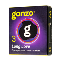 Презервативы с анестетиком, продлевающие - Ganzo Long Love
