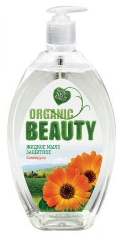 ORGANIC BEAUTY Мыло жид.Защитное с ароматом календулы 500мл.