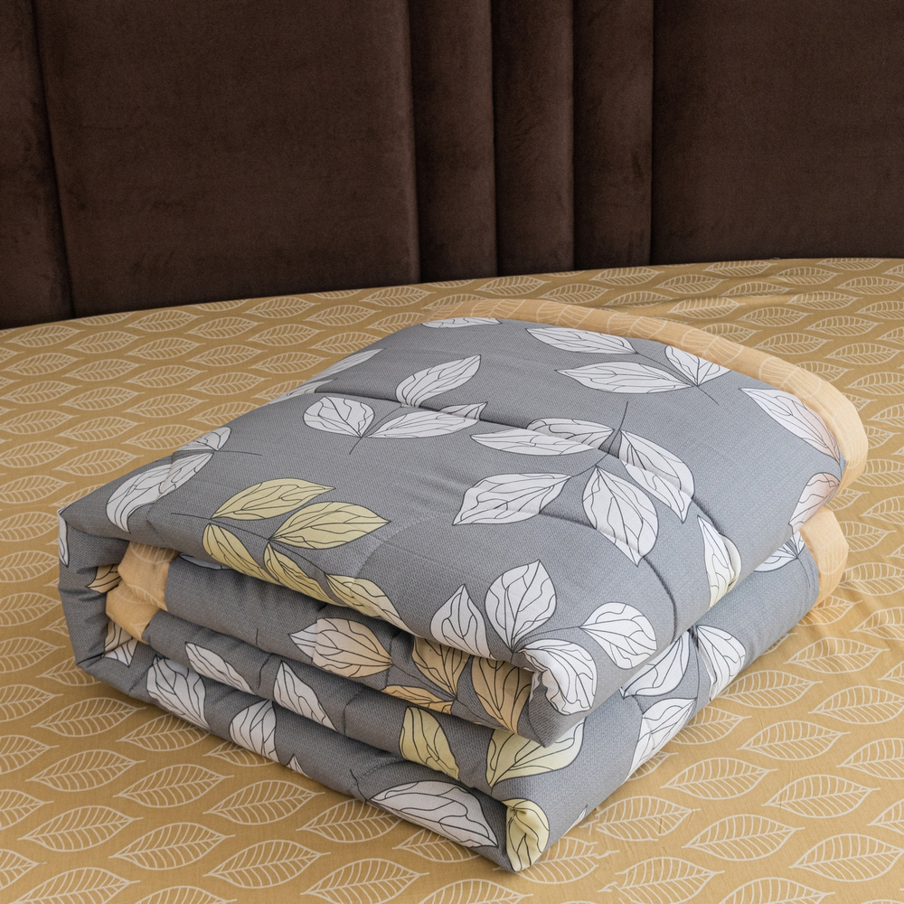 Комплект постельного белья Сатин с Одеялом 100% хлопок на резинке OBR138