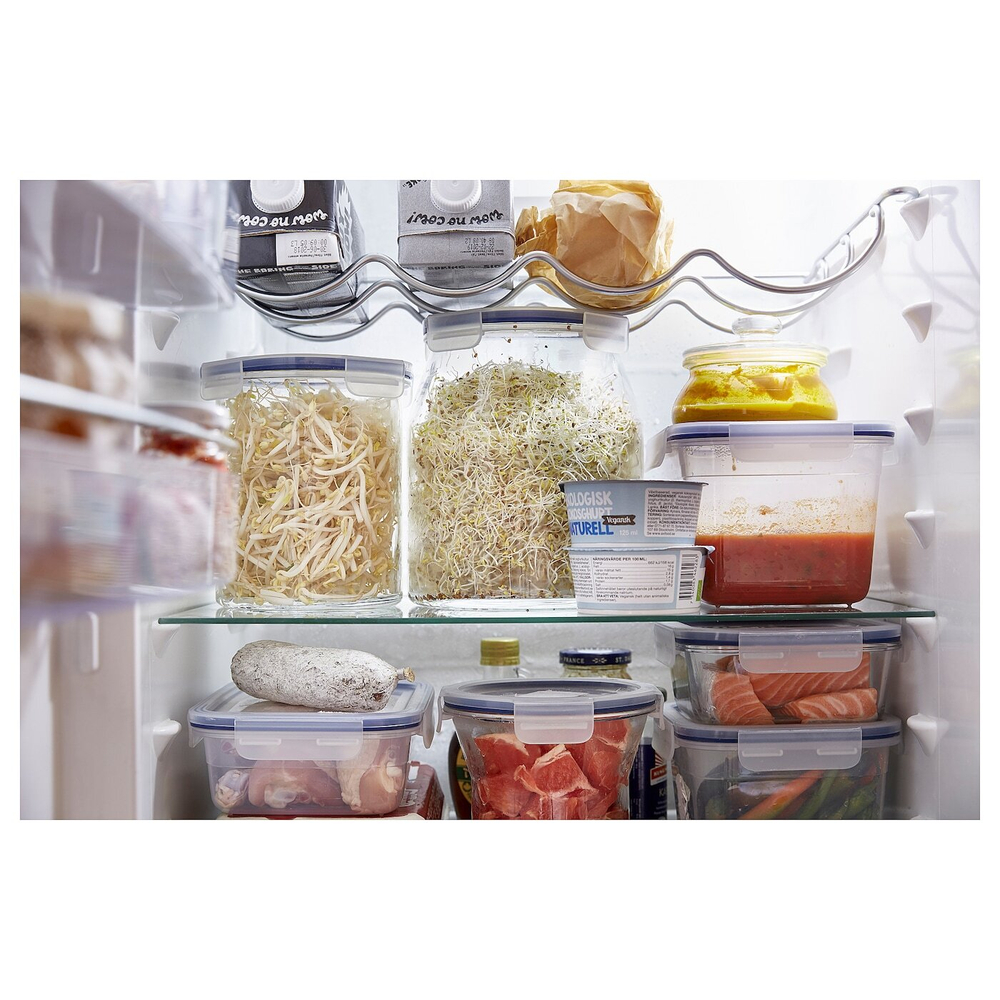 Банка для продуктов с крышкой IKEA 365+, Стекло, 3,3 л