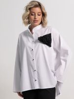 Блуза Луиза (бело-черная) Б15188-39М LT Collection