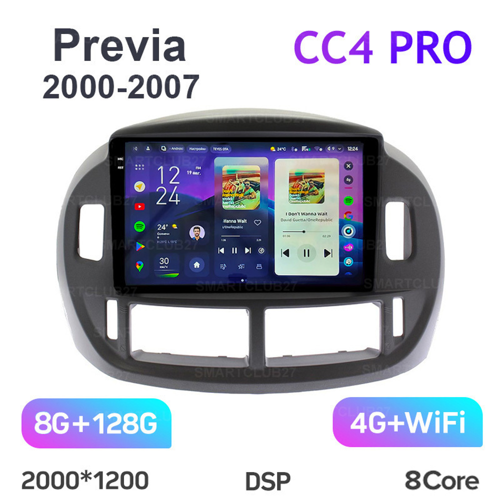 Teyes CC4 Pro 9" для Toyota Previa 2000-2007