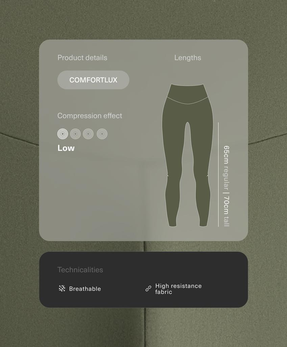 OYSHO Легинсы Comfortlux длиной до щиколотки с высокой посадкой, темно-зеленый