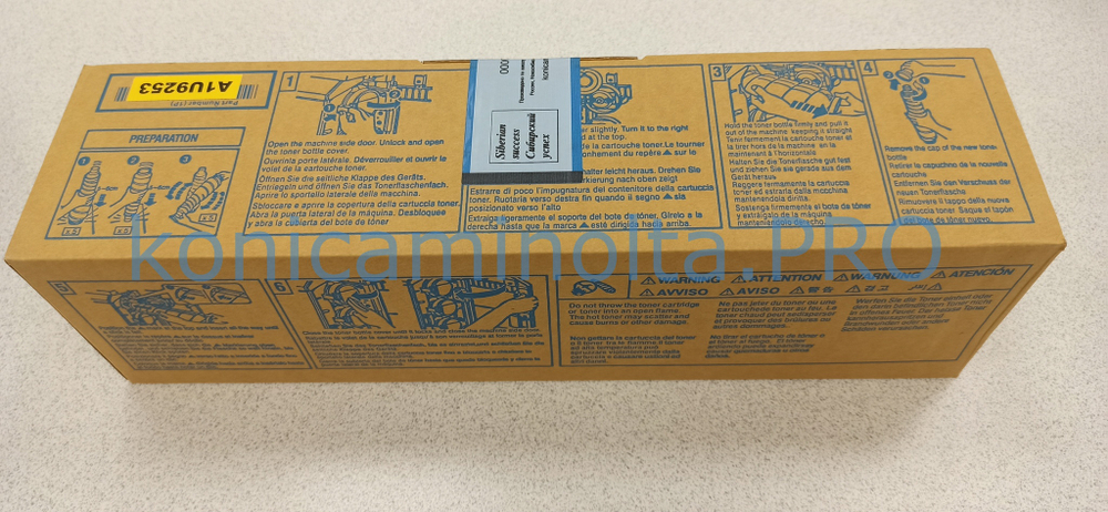 Тонер TN-616Y совместимый для Konica Minolta желтый A1U9253