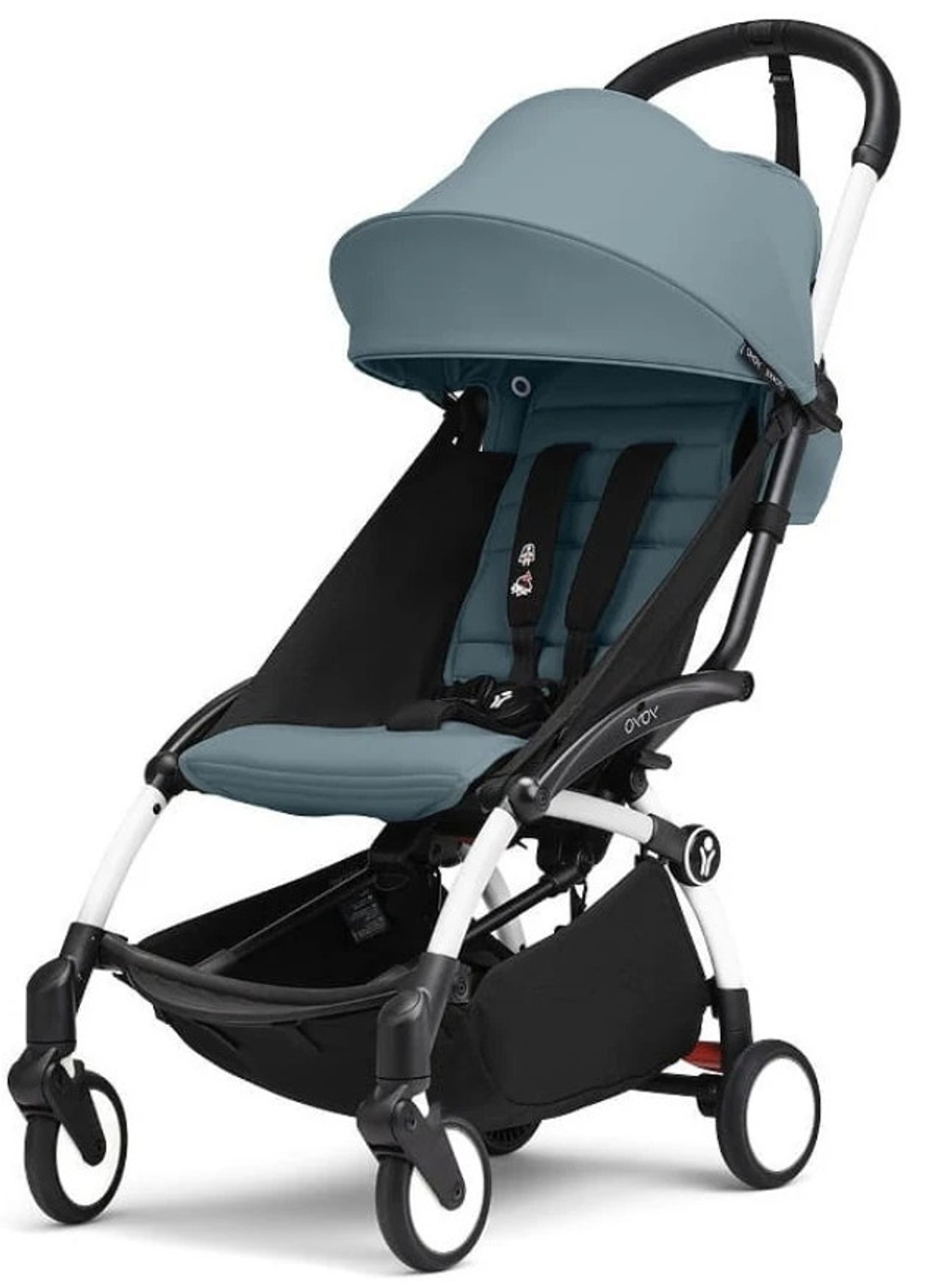 Коляска Stokke YOYO3 Newborn Shell - Newborn Pack рама белая White 2 в 1 Aqua