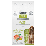 Сухой корм для собак средних пород Брит BRIT CARE Dog Adult Medium Healthy Skin&Shiny Coat с лососем и индейкой 12кг