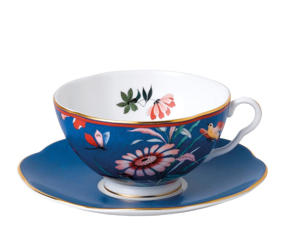 Wedgwood Чайная чашка с блюдцем Paeonia Blush 320 мл 40032091