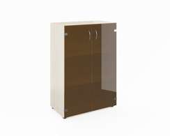 Шкаф широкий средний со стеклом (без топа) ФР-5.0+51.0*2+8.3*2