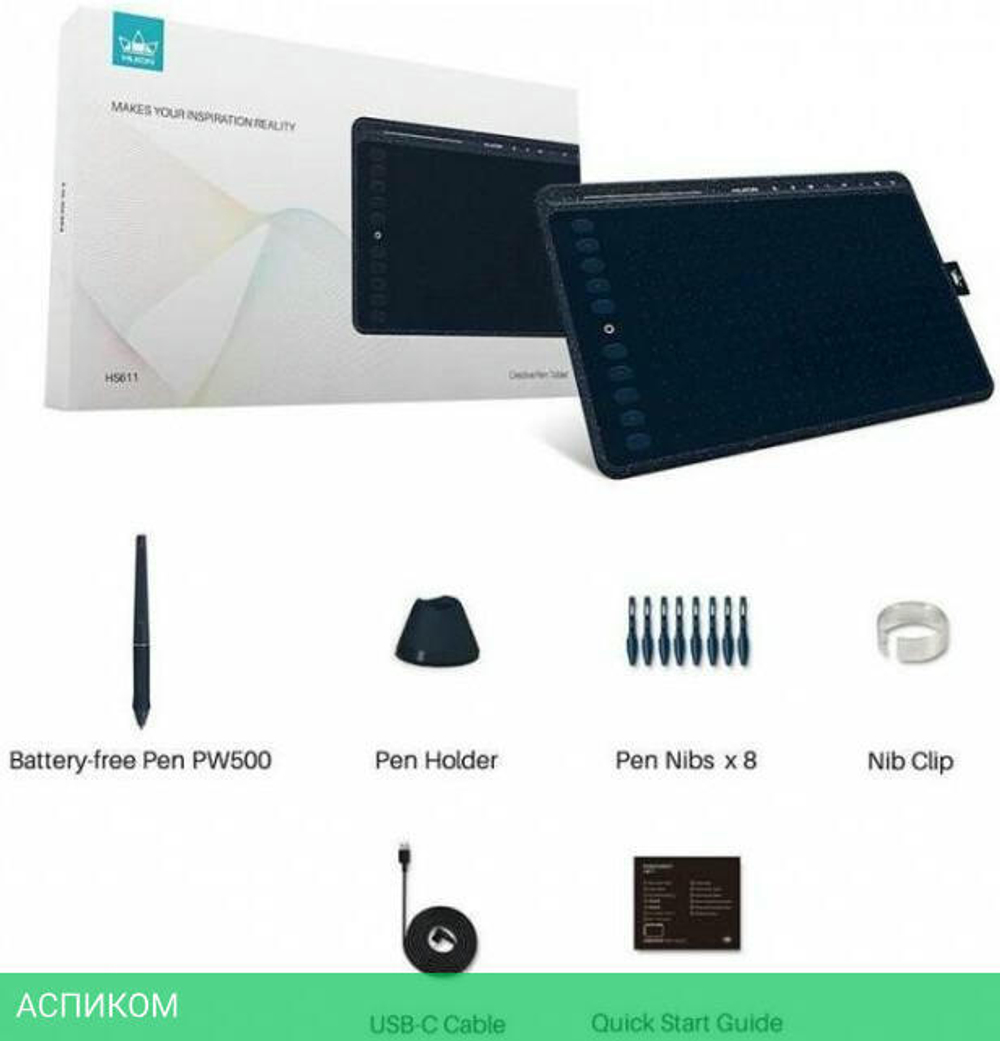 Графический планшет Huion HS611