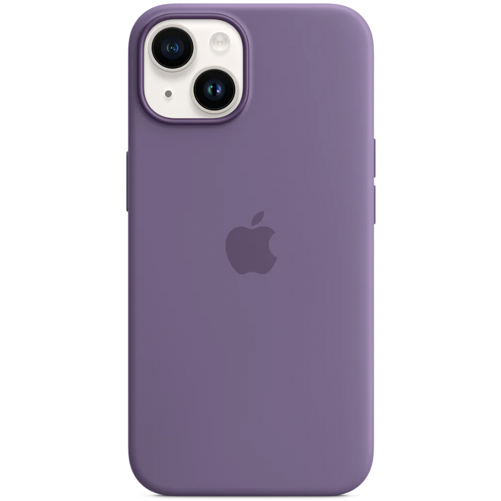 Силиконовый чехол с поддержкой MagSafe Apple Silicone Case для iPhone 14, Iris (Фиолетовый ирис)