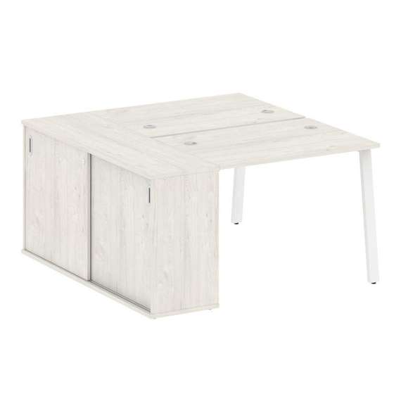 Метал Систем Рабочая станция с шкафом-купе на А-образном м/к БА.РС-СШК-1.1 Т