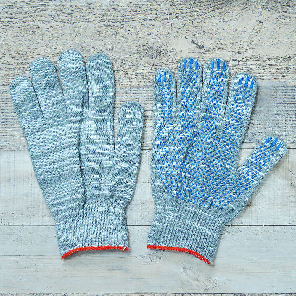 Перчатки утепленные трикотажные, полушерсть с ПВХ, 5 нитей 10 класс 132ТЕКС