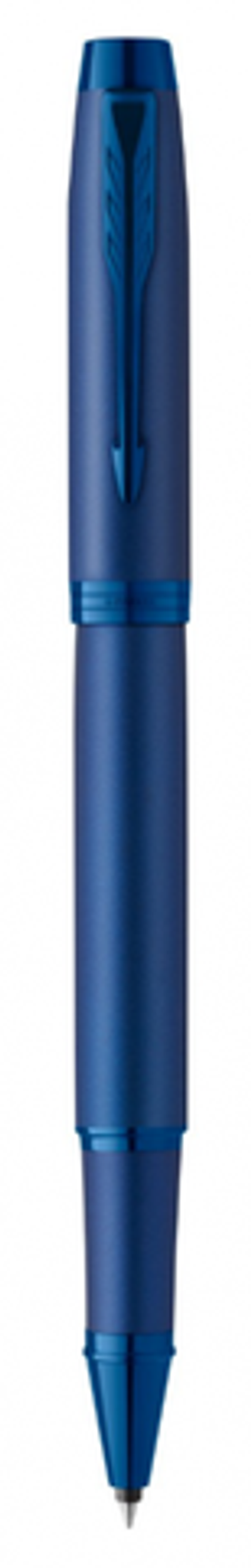 Ручка роллер Parker IM Monochrome Blue, стержень:F, цвет чернил: black, в подарочной упаковке.