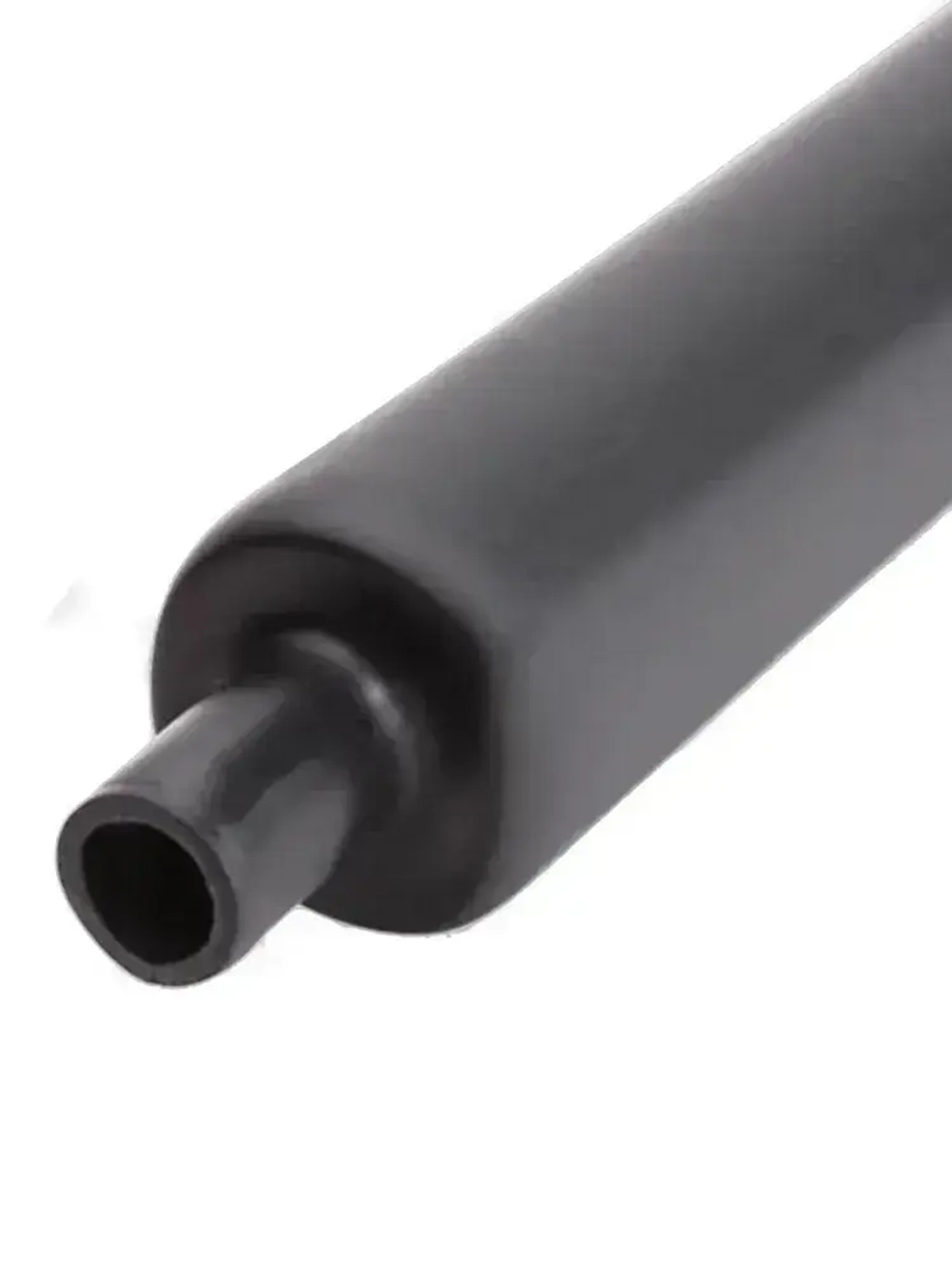 термоусадка для проводов КВТ, термоусадочная трубка с клеевым слоем ЧЕРНАЯ 6/2 мм длина 1м. ТТК(3:1), Клеевая трубка для проводов, с подавлением горения