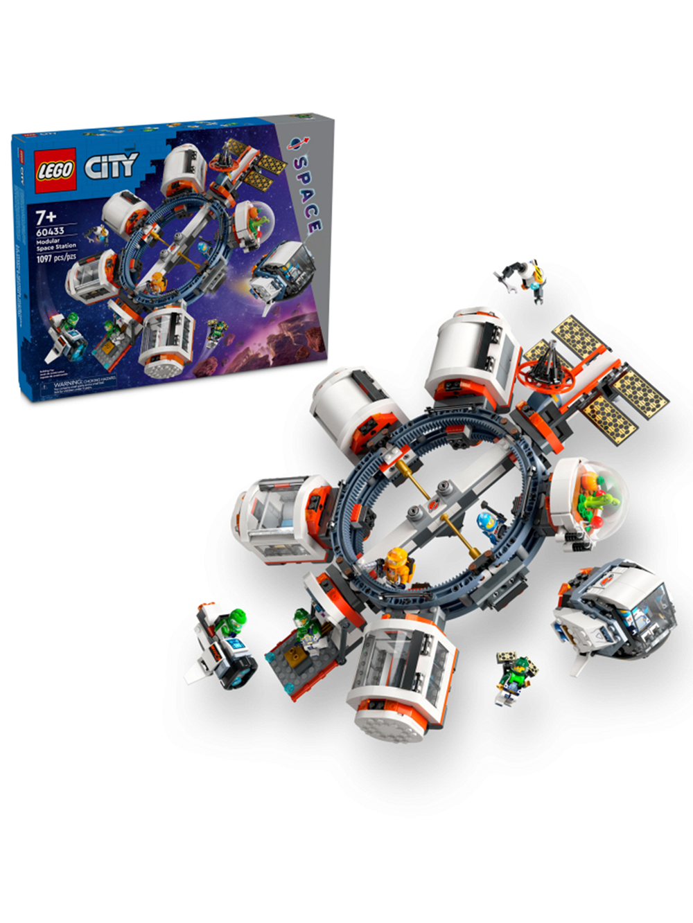LEGO City 60433 лего Космическая станция, набор для игры с астронавтами, ракета и космическая станция, оригинал LEGO