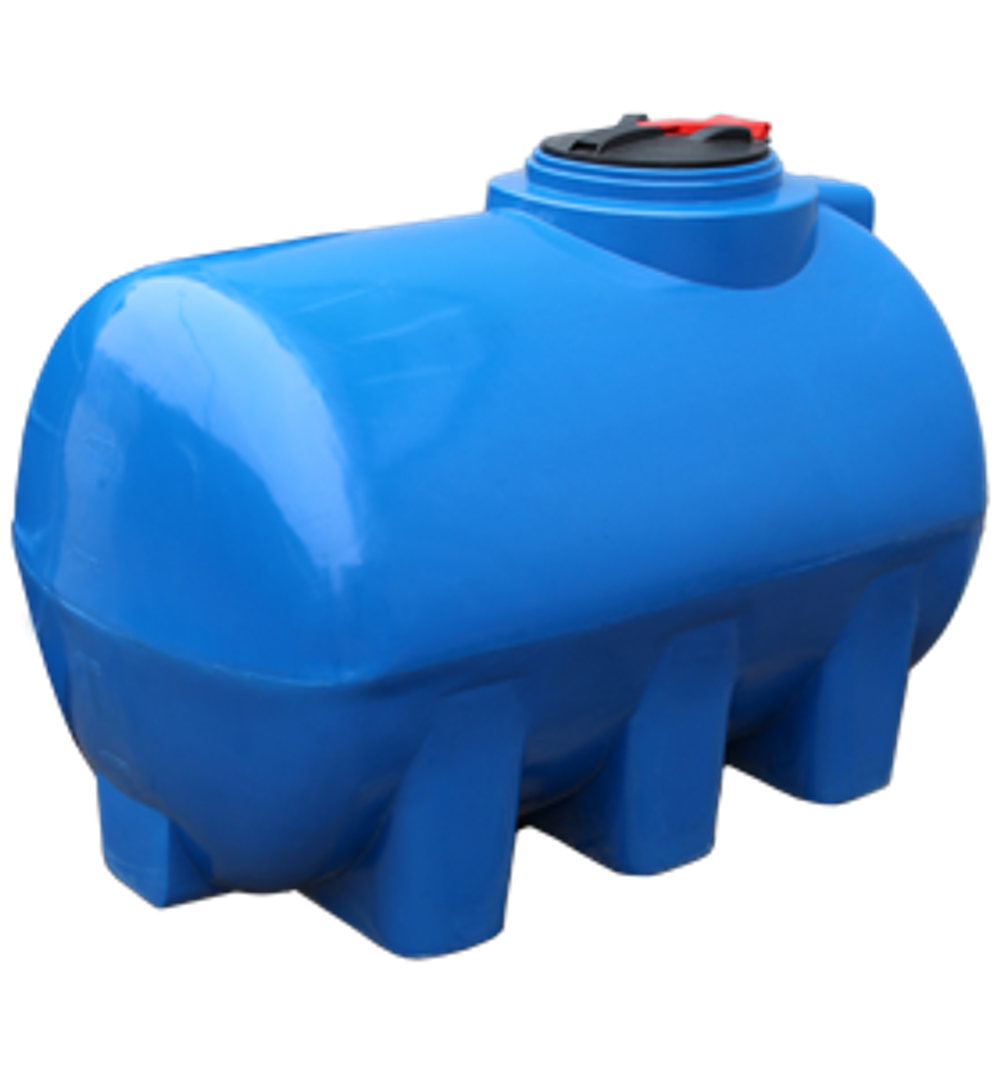 Ёмкость пластиковая пищевая STERH GOR H Y 2000 л. горизонтальная усиленная со смещенной крышкой (199x118x130см;синий) - арт.555066