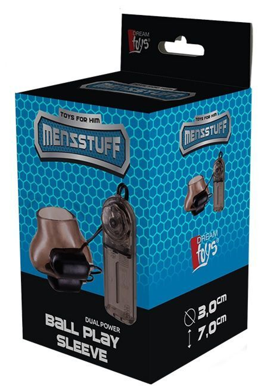 Стимулирующая насадка для мошонки DUAL POWER BALL PLAY SLEEVE (Цвет: дымчатый)