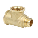 Тройник латунь переходной Ду 20х20х15 (3/4"х3/4"х1/2") ВР/ВР/НР VALFEX VF.134.L.034.034.012