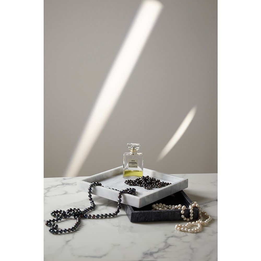 Поднос Marm, 28х20 см, черный мрамор