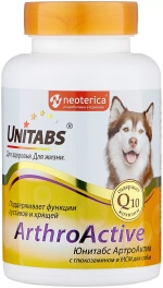 Unitabs ArthroActive c Q10 витамины для собак при болезнях суставов 100 таб