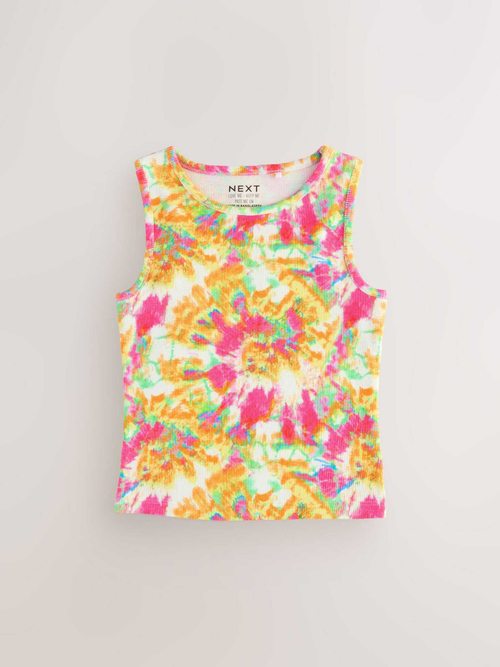 Майка для девочки Next AK2-062, Желтый, Розовый