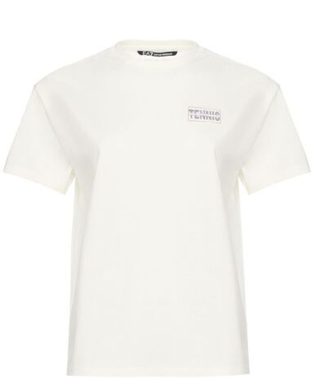 Женская теннисная футболка EA7 Woman Jersey - белый