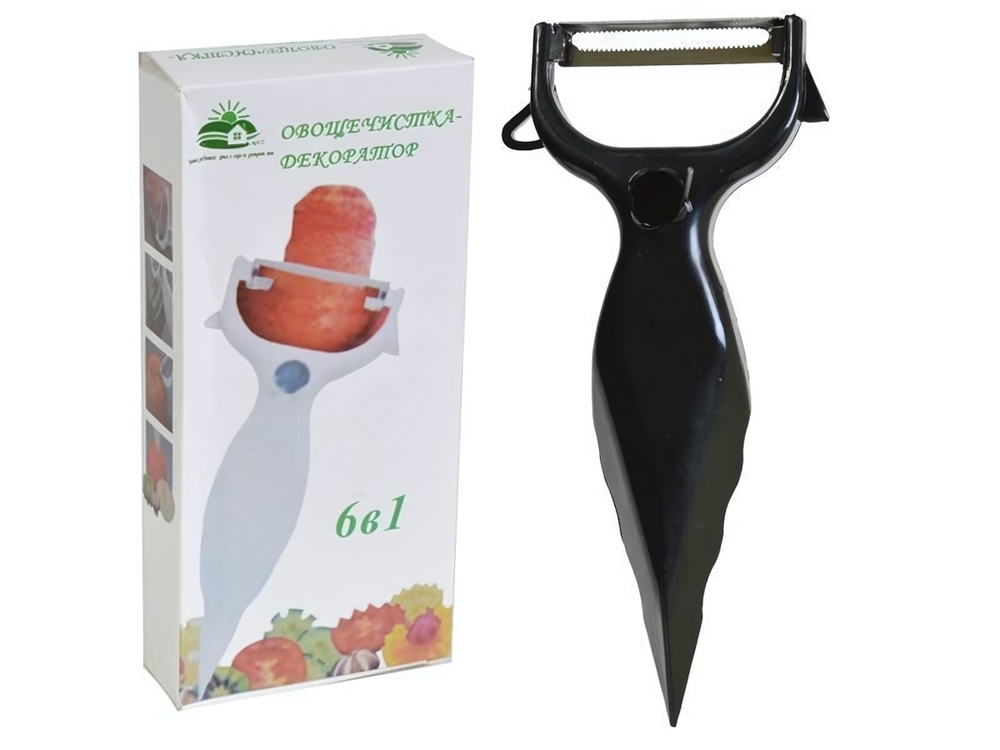 Овощечистка-декоратор 6в1 для овощей