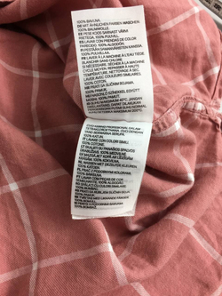 Рубашка H&M хлопковая в клетку 40 размер